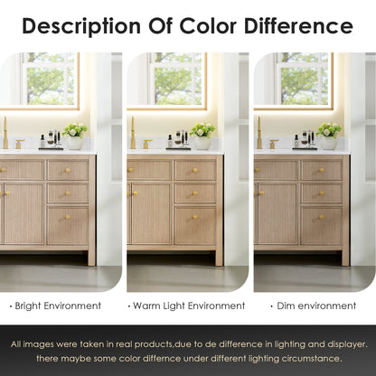 Cerrito 24" Single Bathroom Vanity with White Ceramic Integrated Sink