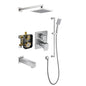 Biscayne Shower Set, Brushed Nickel
