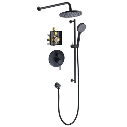 Lake Tahoe 2-way Shower Set Matte Black