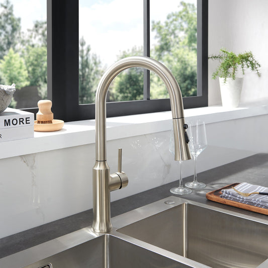 Oribe Single-Handle Kitchen Faucet with Pull Down Sprayer