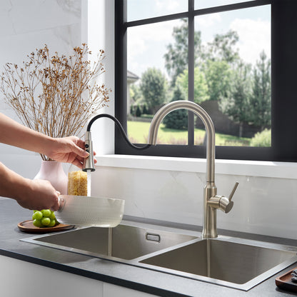 Oribe Single-Handle Kitchen Faucet with Pull Down Sprayer