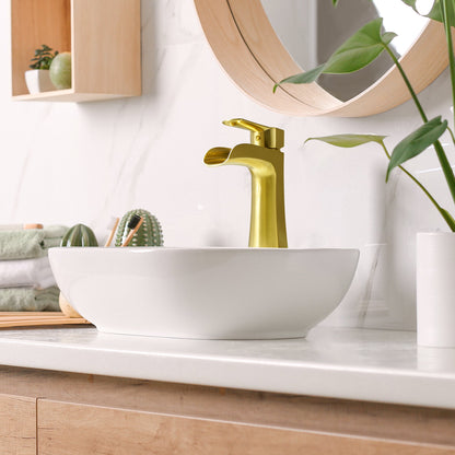 Tatcha Single Hole Single-Handle Waterfall Bathroom Faucet
