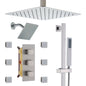 Luxury Thermostatic Valve Shower System; 6 inch shower head