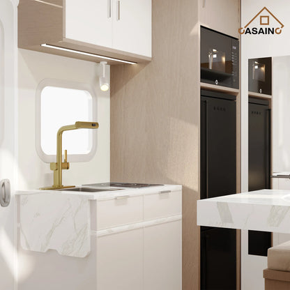 Single Handle Pull-Out Kitchen Faucet with 3 Functions Spray