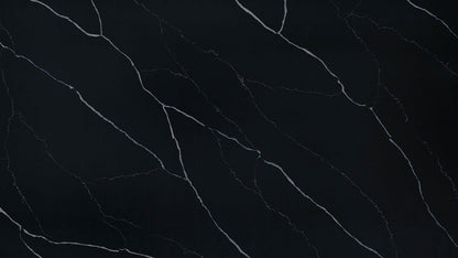 Marquina Midnight ( Quartz | Polished - Per Sq.Ft ) | Made in India