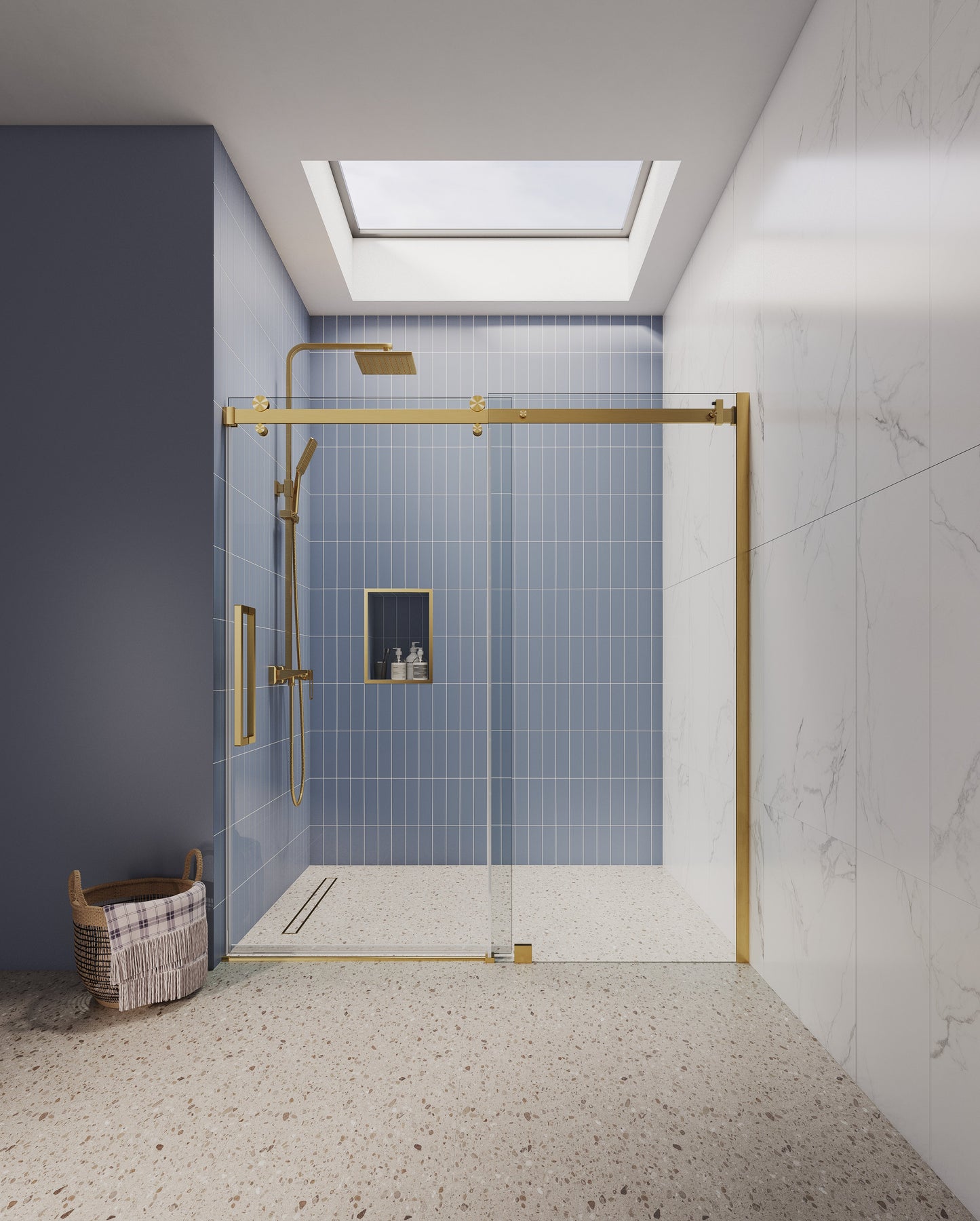 Frameless Single Sliding Shower Doors