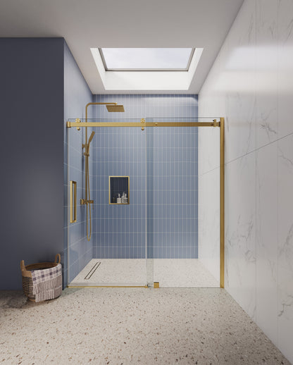 Frameless Single Sliding Shower Doors