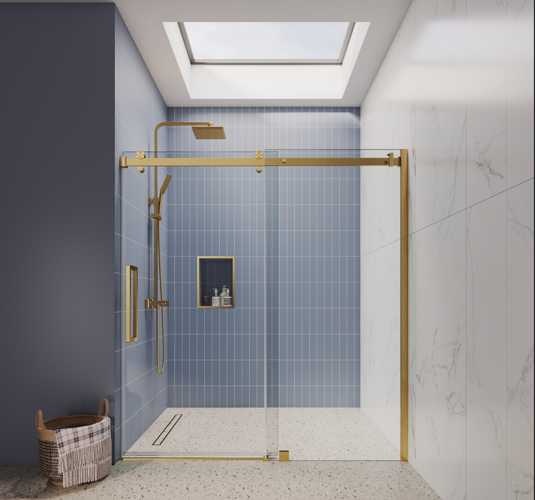 Frameless Single Sliding Shower Doors