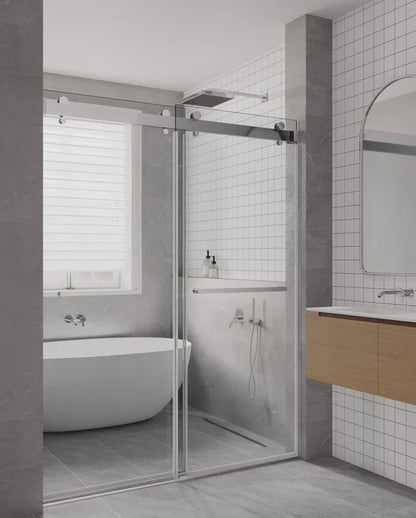Premium Frameless Bypass Sliding Shower Doors - SP Series