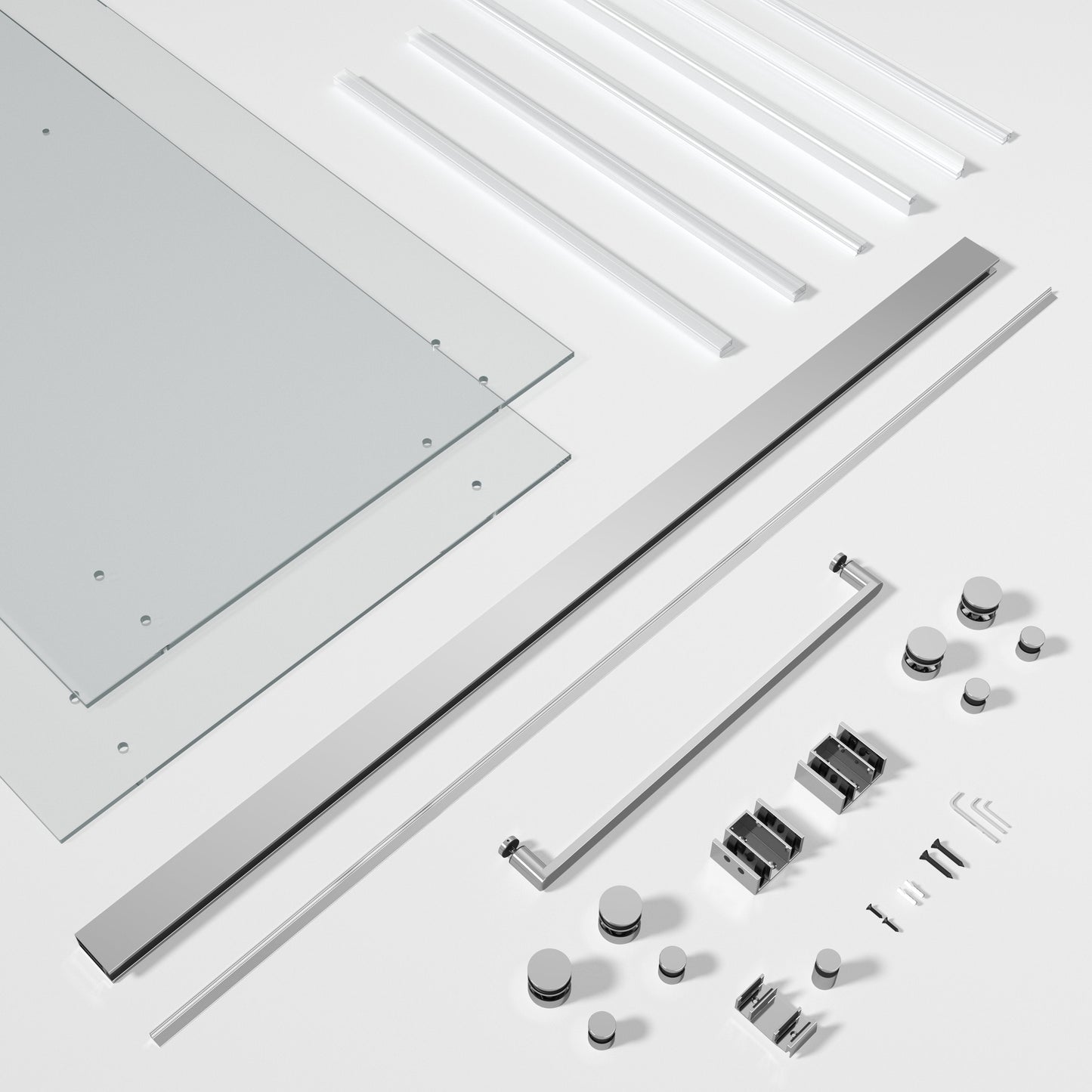 Premium Frameless Bypass Sliding Shower Doors