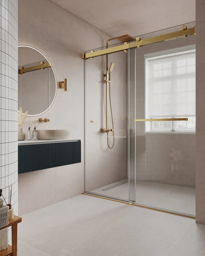 VS Series Soft Closing Frameless Bypass Silding Shower Doors