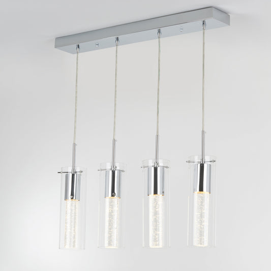 Bubble Flow 4-light pendant