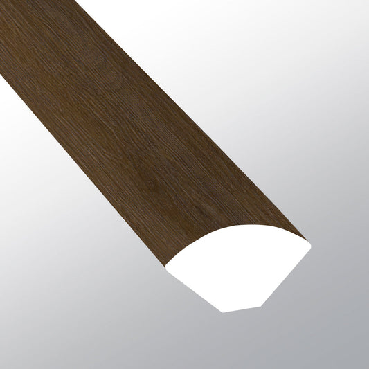 Adlar ( QUARTER ROUND [ Wood • Ultra Matte • Dark ] - LVT * LUXURY VINYL TRIM ) | 5/8" X 3/4" X 94"