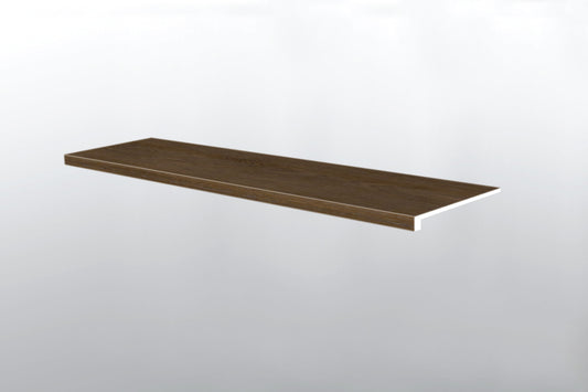 Adlar ( STAIR TREAD EASED EDGE [ Wood • Ultra Matte • Dark ] - LVT * LUXURY VINYL TRIM ) | 1 1/2" X 1/4" X 47 1/2"