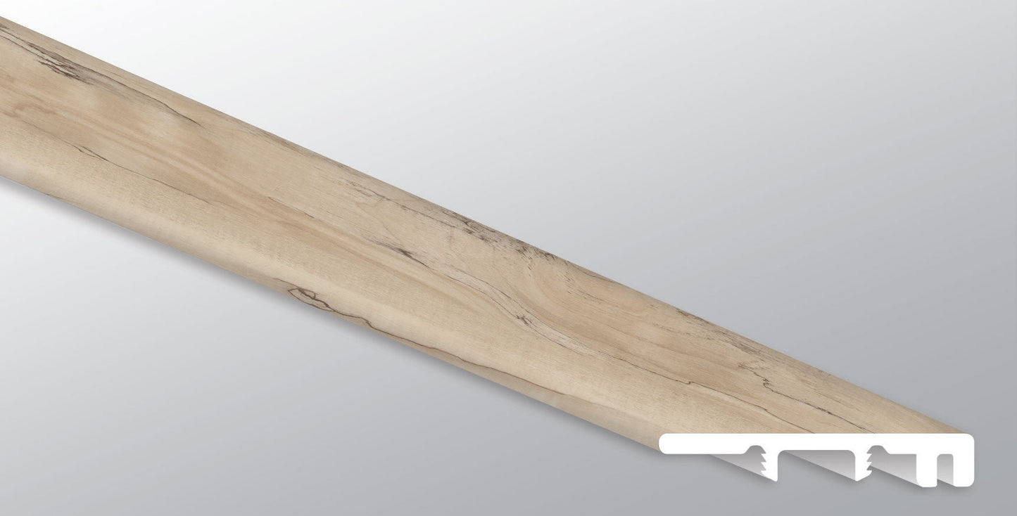Akadia ( END CAP [ Wood • Matte • Light ] - LVT * LUXURY VINYL TRIM ) | 1 1/2" X 1/4" X 94"
