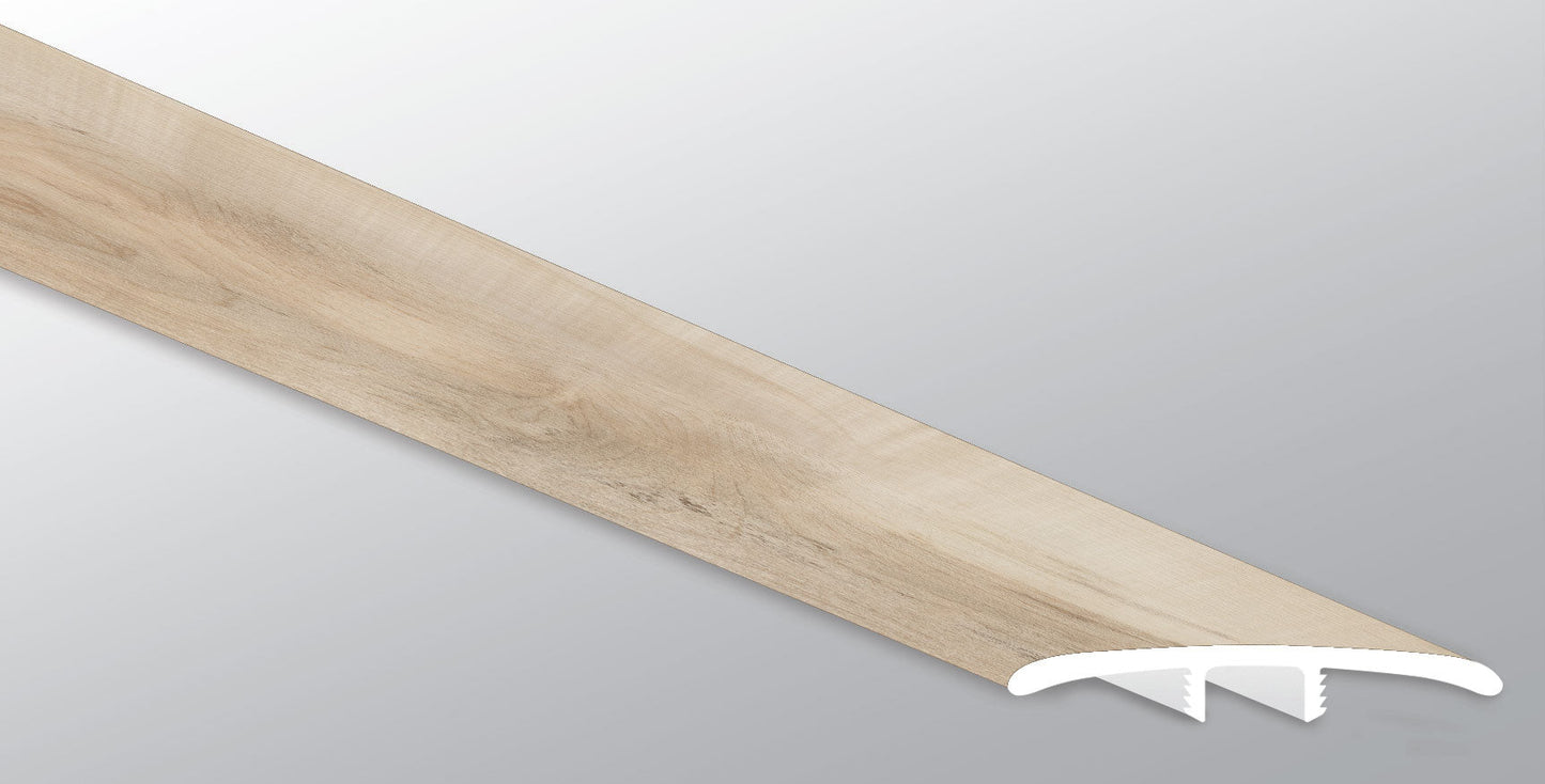 Akadia ( T MOLDING [ Wood • Matte • Light ] - LVT * LUXURY VINYL TRIM ) | 1 3/4" X 1/4" X 94"