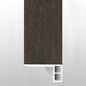 Barrell ( FLUSH STAIR NOSE EASED EDGE [ Wood • Matte • Dark ] - LVT * LUXURY VINYL TRIM ) | 2 3/4" X 3/4" X 94"