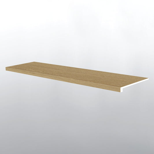 Bayside Buff ( STAIR TREAD EASED EDGE [ Wood • Matte • Medium ] - LVT * LUXURY VINYL TRIM ) | 1 1/2" X 1/4" X 47 1/2"