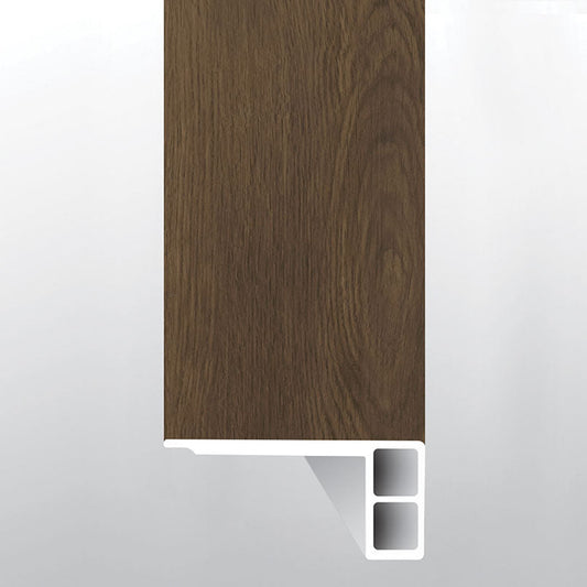 BECKLEY BRUNO ( FLUSH STAIR NOSE EASED EDGE [ Wood • Matte • Dark ] - LVT * LUXURY VINYL TRIM ) | 2 3/4" X 3/4" X 94"