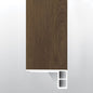 BECKLEY BRUNO ( FLUSH STAIR NOSE EASED EDGE [ Wood • Matte • Dark ] - LVT * LUXURY VINYL TRIM ) | 2 3/4" X 3/4" X 94"