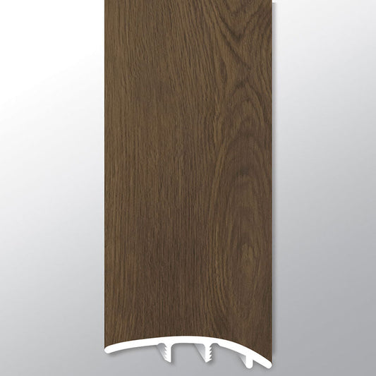 BECKLEY BRUNO ( REDUCER [ Wood • Matte • Dark ] - LVT * LUXURY VINYL TRIM ) | 1 3/4" X 3/8" X 94"