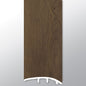 BECKLEY BRUNO ( REDUCER [ Wood • Matte • Dark ] - LVT * LUXURY VINYL TRIM ) | 1 3/4" X 3/8" X 94"