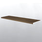 BECKLEY BRUNO ( STAIR TREAD EASED EDGE [ Wood • Matte • Dark ] - LVT * LUXURY VINYL TRIM ) | 1 1/2" X 1/4" X 47 1/2"