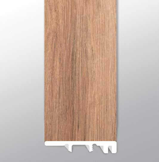 Bellamy Brooks ( END CAP [ Wood • Matte • Medium ] - LVT * LUXURY VINYL TRIM ) | 1 1/2" X 1/4" X 94"