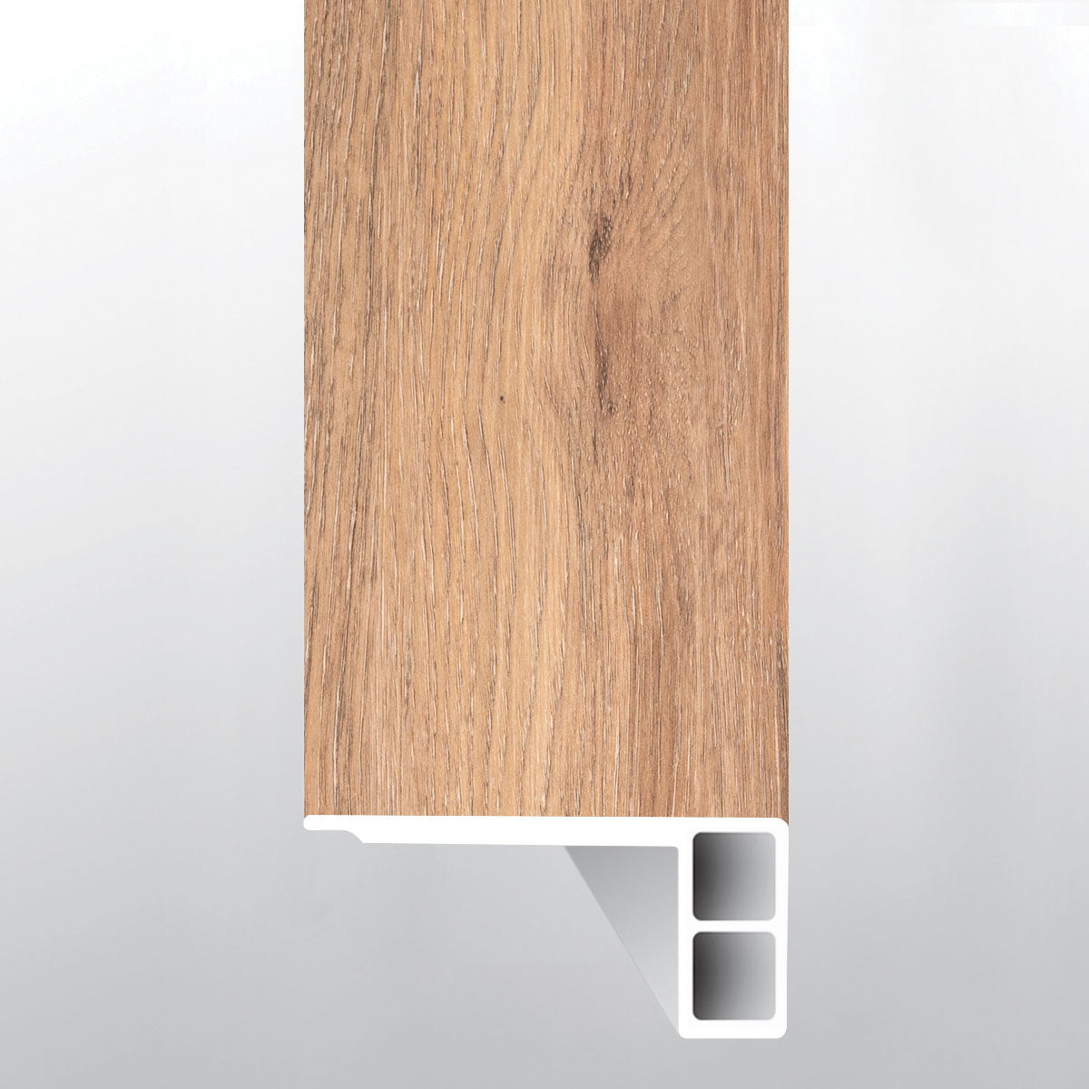 Bellamy Brooks ( FLUSH STAIR NOSE EASED EDGE [ Wood • Matte • Medium ] - LVT * LUXURY VINYL TRIM ) | 2 3/4" X 3/4" X 94"