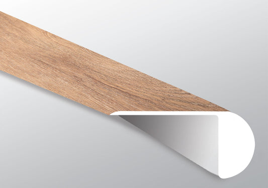 Bellamy Brooks ( OVERLAPPING STAIR NOSE [ Wood • Matte • Medium ] - LVT * LUXURY VINYL TRIM ) | 2 1/4" X 1" X 94"