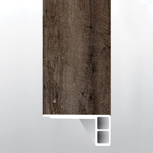 Bembridge ( FLUSH STAIR NOSE EASED EDGE [ Wood • Matte • Dark ] - LVT * LUXURY VINYL TRIM ) | 2 3/4" X 3/4" X 94"