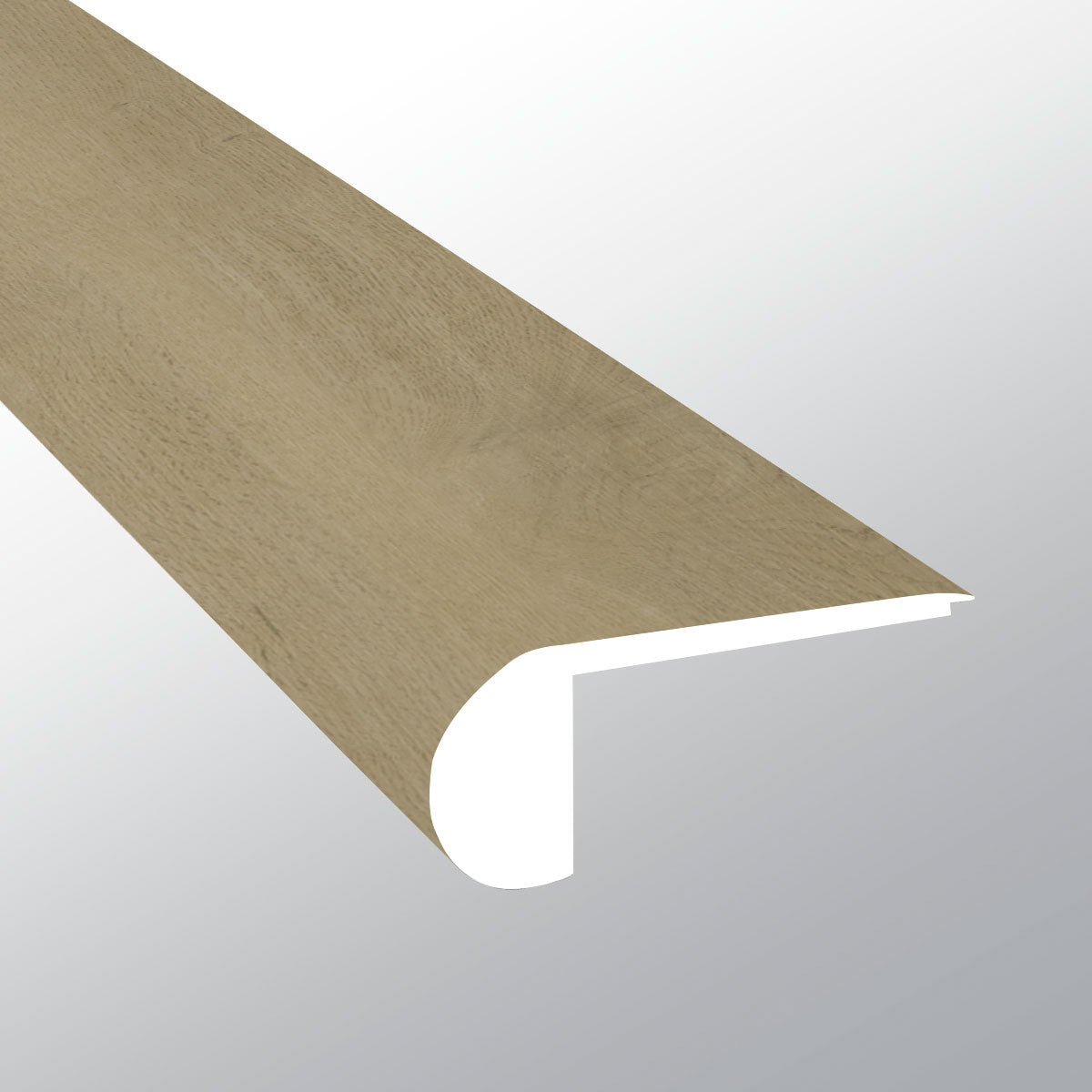 BENTON BLONDE ( FLUSH STAIR NOSE [ Wood • Matte • Medium ] - LVT * LUXURY VINYL TRIM ) | 2 3/4" X 3/4" X 94"