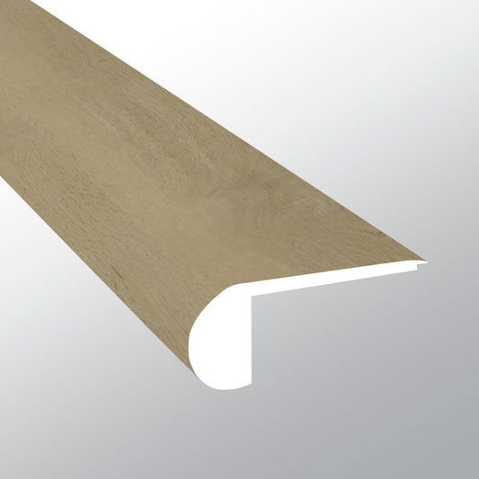 BENTON BLONDE ( FLUSH STAIR NOSE [ Wood • Matte • Medium ] - LVT * LUXURY VINYL TRIM ) | 2 3/4" X 3/4" X 94"
