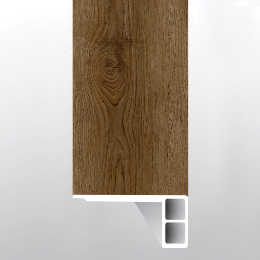 BERGEN HILLS ( FLUSH STAIR NOSE EASED EDGE [ Wood • Matte • Dark ] - LVT * LUXURY VINYL TRIM ) | 2 3/4" X 3/4" X 94"
