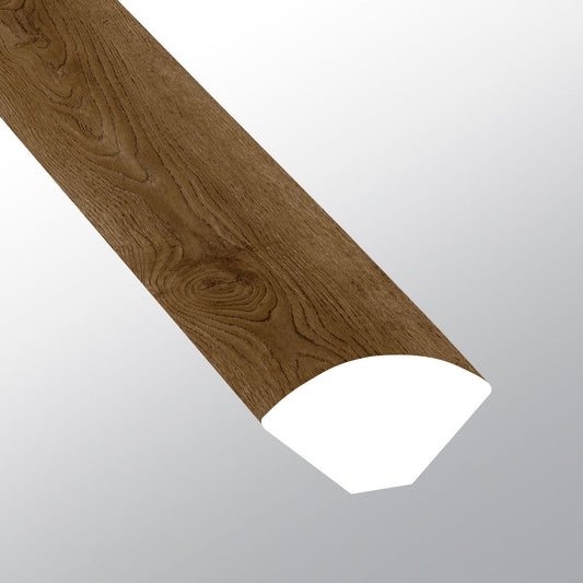 BERGEN HILLS ( QUARTER ROUND [ Wood • Matte • Dark ] - LVT * LUXURY VINYL TRIM ) | 5/8" X 3/4" X 94"