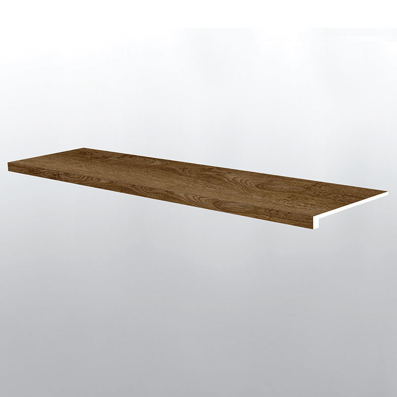 BERGEN HILLS ( STAIR TREAD EASED EDGE [ Wood • Matte • Dark ] - LVT * LUXURY VINYL TRIM ) | 1 1/2" X 1/4" X 47 1/2"