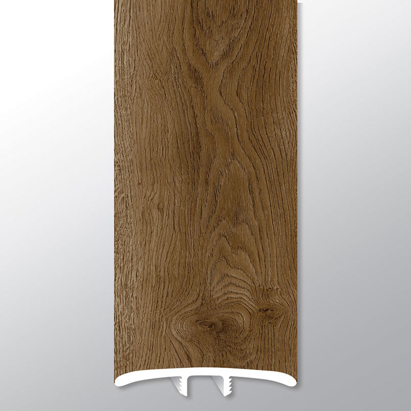 BERGEN HILLS ( T MOLDING [ Wood • Matte • Dark ] - LVT * LUXURY VINYL TRIM ) | 1 3/4" X 1/4" X 94"