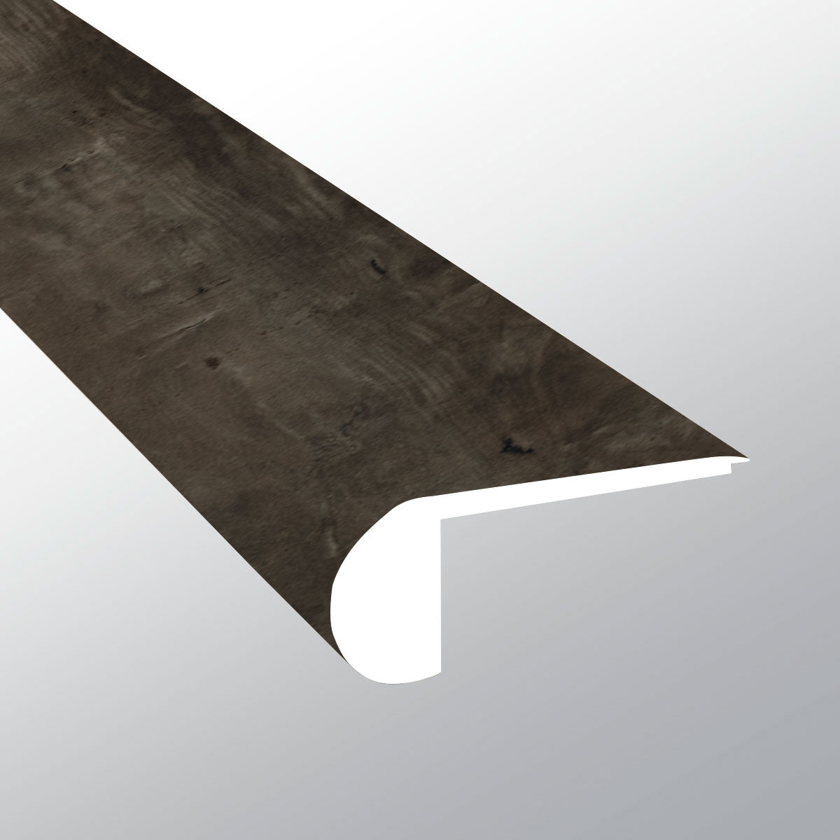 Billingham ( FLUSH STAIR NOSE [ Wood • Matte • Dark ] - LVT * LUXURY VINYL TRIM ) | 2 3/4" X 3/4" X 94"