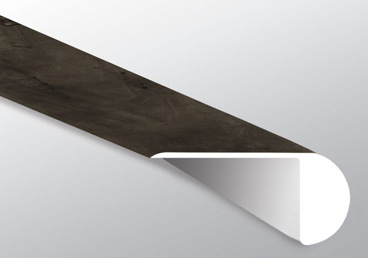Billingham ( OVERLAPPING STAIR NOSE [ Wood • Matte • Dark ] - LVT * LUXURY VINYL TRIM ) | 2 1/4" X 1" X 94"