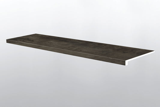 Billingham ( STAIR TREAD EASED EDGE [ Wood • Matte • Dark ] - LVT * LUXURY VINYL TRIM ) | 1 1/2" X 1/4" X 47 1/2"