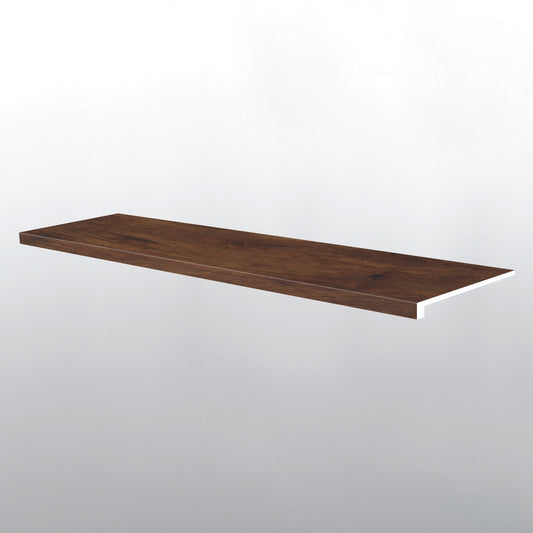 Braly ( STAIR TREAD EASED EDGE [ Wood • Matte • Dark ] - LVT * LUXURY VINYL TRIM ) | 1 1/2" X 1/4" X 47 1/2"