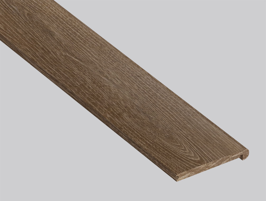 Brockton ( FLUSH STAIR NOSE [ Wood • Matte • Medium ] - LVT * LUXURY VINYL TRIM ) | 2 3/4" X 3/4" X 94"
