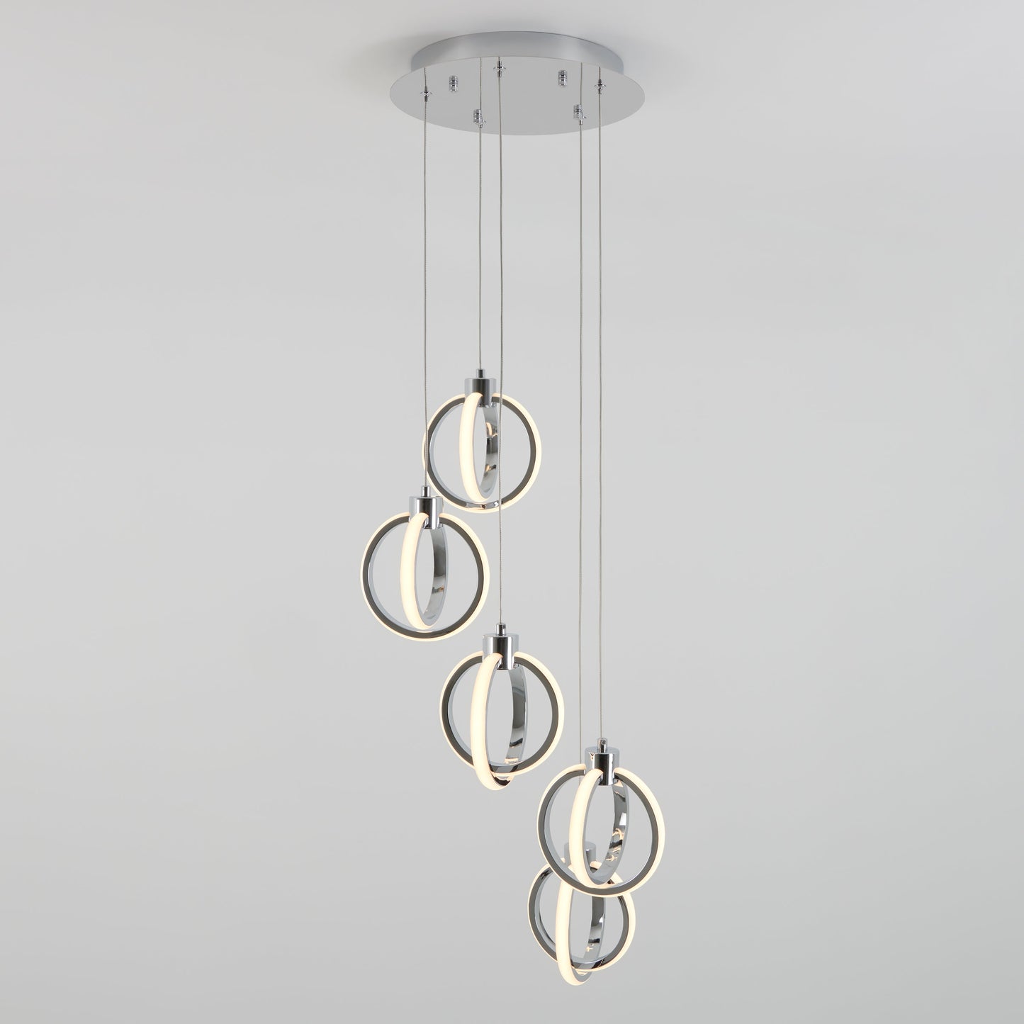 Soho modern 5-light LED pendant
