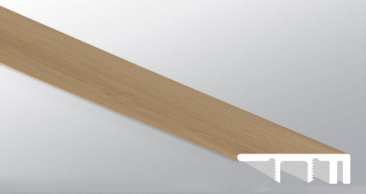 Cabana ( END CAP LARGE [ Wood • Matte • Medium ] - LVT * LUXURY VINYL TRIM ) | 1 1/2" X 1/2" X 94"