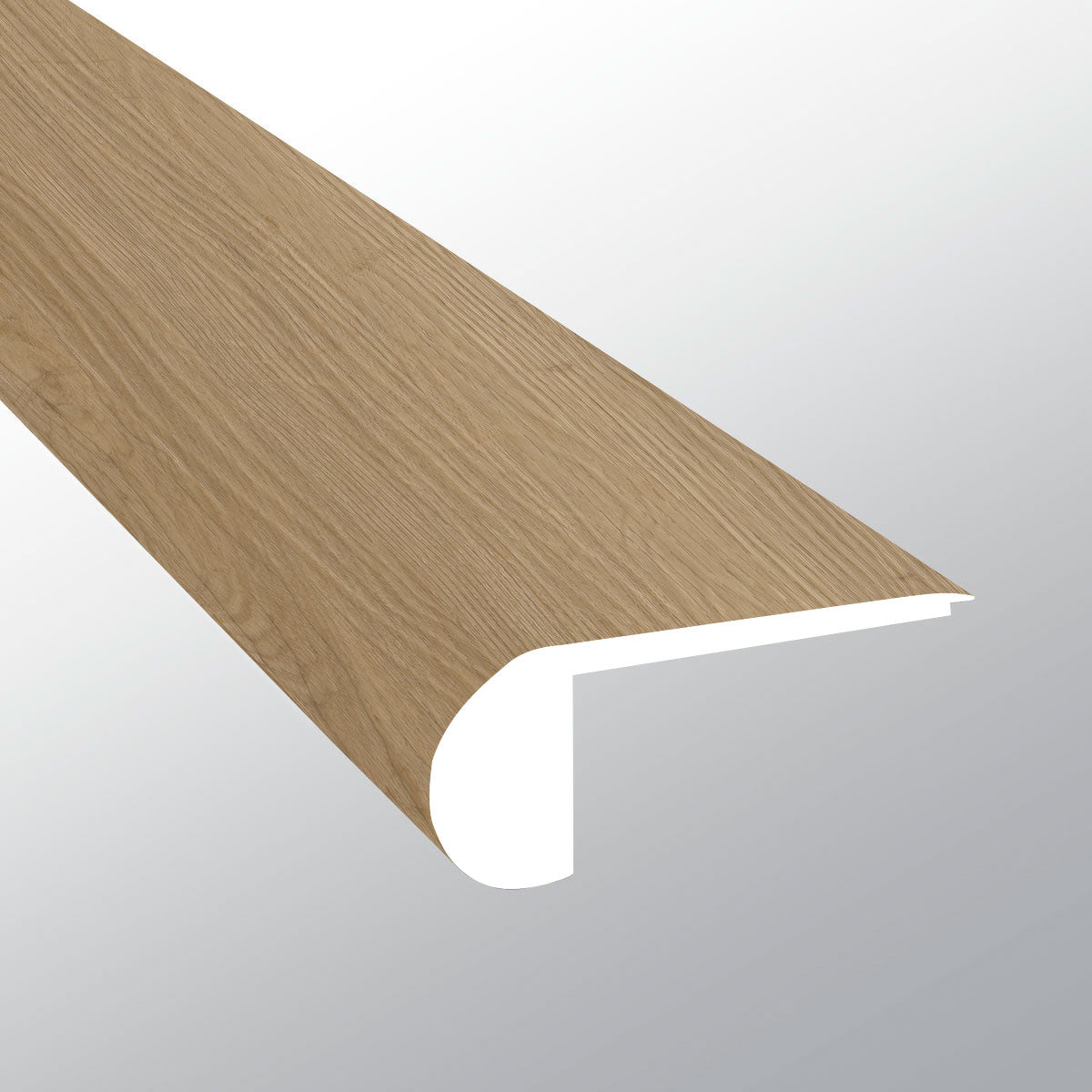 Cabana ( FLUSH STAIR NOSE [ Wood • Matte • Medium ] - LVT * LUXURY VINYL TRIM ) | 2 3/4" X 3/4" X 94"