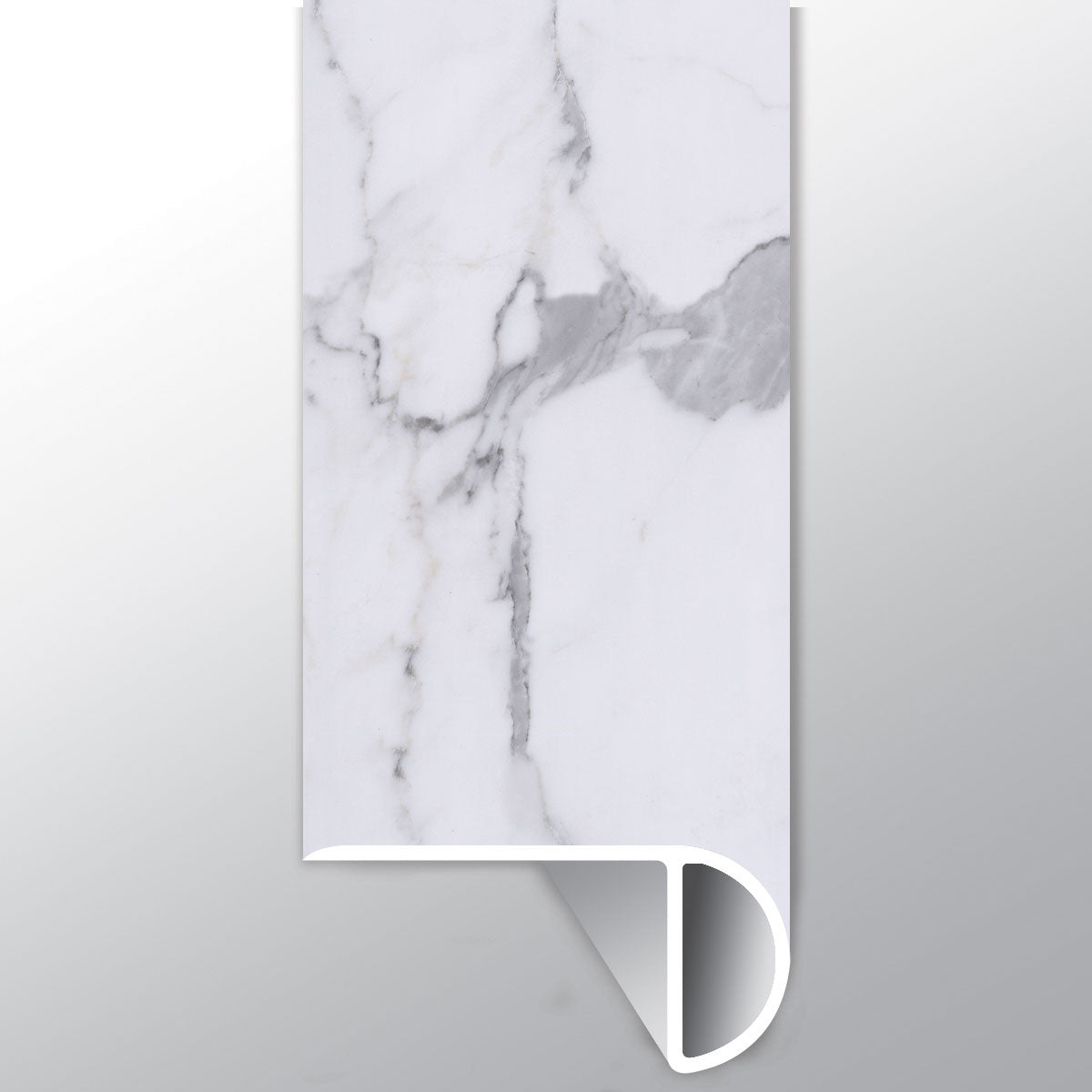 Calacatta Legend ( OVERLAPPING STAIR NOSE [ Marble • Matte • Light ] - LVT * LUXURY VINYL TRIM ) | 2 1/4" X 1" X 94"