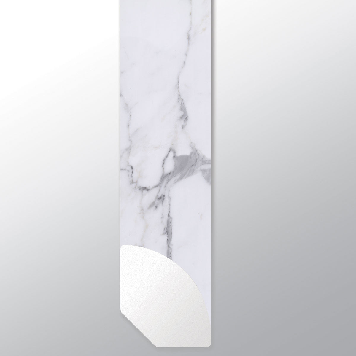 Calacatta Legend ( QUARTER ROUND [ Marble • Matte • Light ] - LVT * LUXURY VINYL TRIM ) | 5/8" X 3/4" X 94"