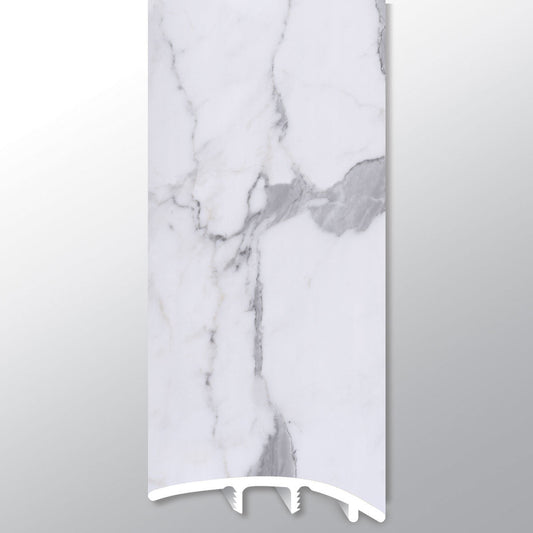 Calacatta Legend ( REDUCER [ Marble • Matte • Light ] - LVT * LUXURY VINYL TRIM ) | 1 3/4" X 3/8" X 94"