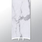 Calacatta Legend ( T MOLDING [ Marble • Matte • Light ] - LVT * LUXURY VINYL TRIM ) | 1 3/4" X 1/4" X 94"