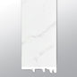 Calacatta Marbello ( END CAP [ Marble • Matte • Light ] - LVT * LUXURY VINYL TRIM ) | 1 1/2" X 1/4" X 94"